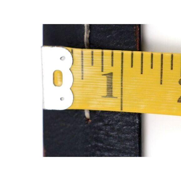 Lucky Brand DARK BROWN GENUINE LEATHER 1.25"Wd DRESS CASUAL WOMEN'S BELT M (T60 - Picture 7 of 11